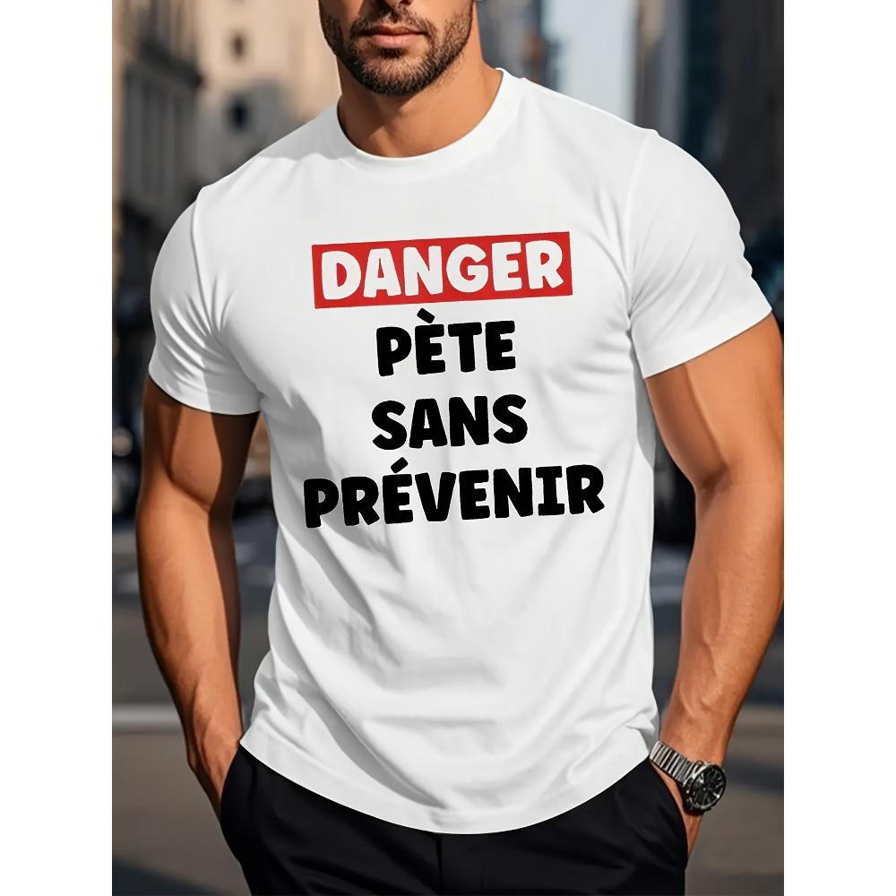 Men'S Casual Sports Fashion Short-Sleeve Shirt 100% Cotton Featuring Trendy 2D Print Patterns