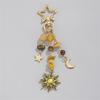Fashionable Stars Moon Sun Pendant Keyring Holder for Women and Girls Bohemian Colorful Beads Jewelry Accessory