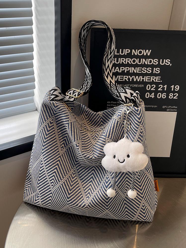 Women's Large Capacity Canvas Tote - 2025 New Summer Crossbody, Casual & Versatile for Students