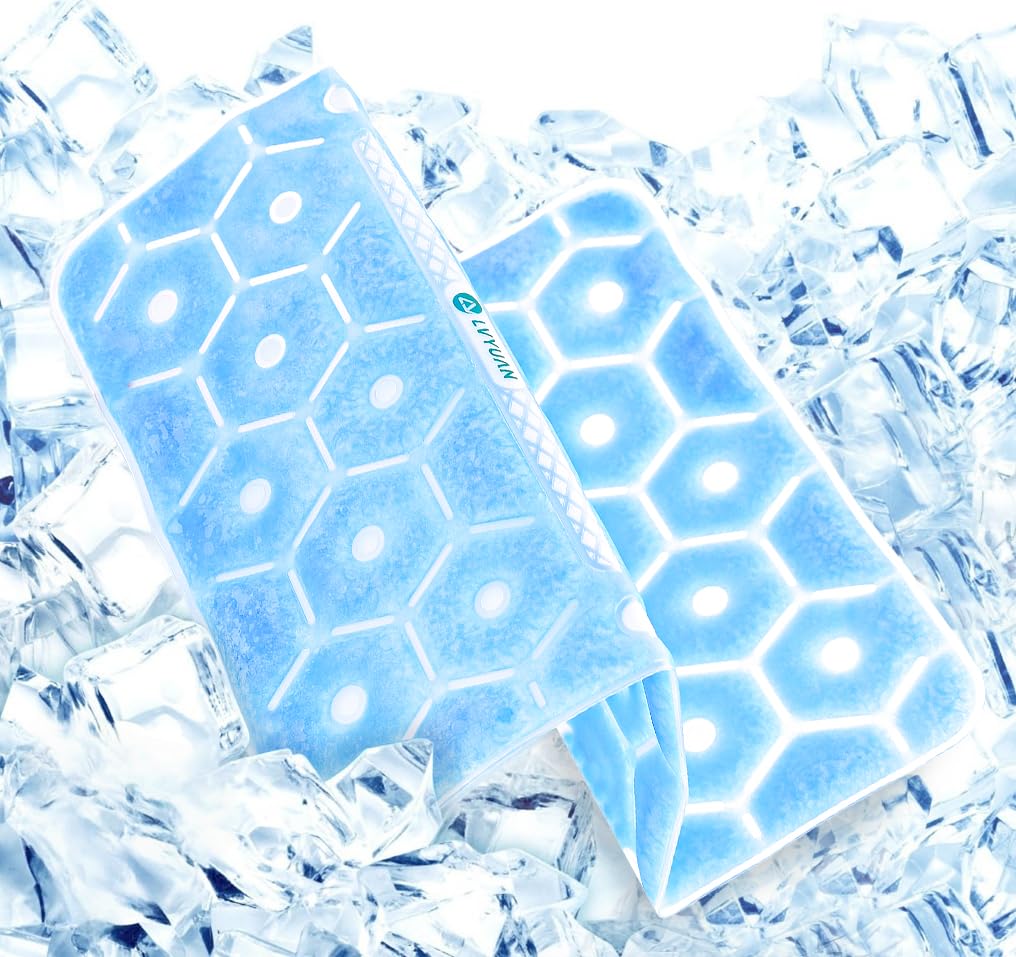 for Summer LVYUAN Cooling Ice Cooling Ice Cooling Gel Dog Bed Natural Freezing at Cooling 3 Second Lasts 5 Lightweight at Can be Refrigerated or