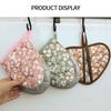 1Pc Insulated Glove Hanging Ring High Temperature Resistance Heart-shaped Hand Clip Insulation Pad for Bakery Shop
