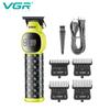 VGR V-185 Men's Hair Clipper Body Hair Trimmer USB Pusher Powerful with LED Intelligent Digital Display Pusher Home Razor Shaver Oil Head Clipper