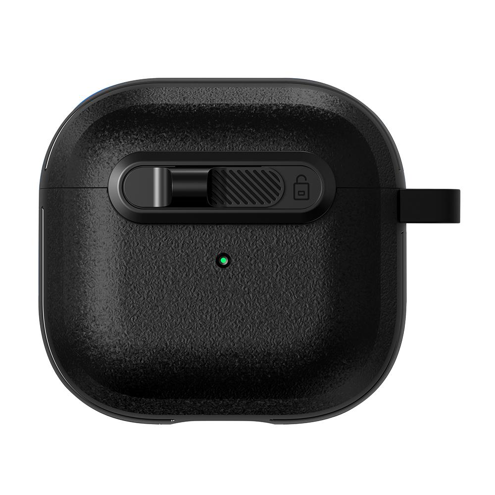 For Apple AirPods 3 Protective Case Lock Buckle Switch TPU + PC Wireless Earphones Cover with Carabiner