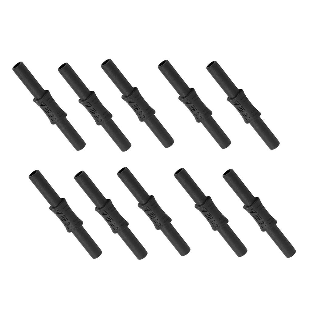 10 STÜCKE J.20009 Bananenkupplung 4mm Buchse auf Buchse Isoliert Bananenstecker-Verlängerung