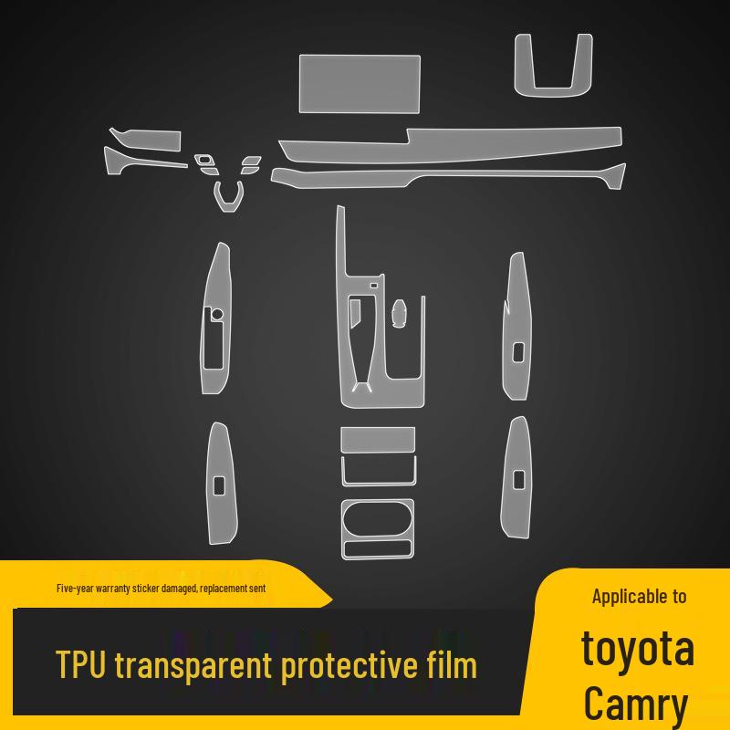 TPU Protective Film for 18-25 Toyota Camry Central Control Screen