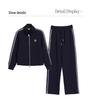 Damen 2026 Elegantes Zwei-Teiler Sportanzug für Frühling & Herbst - Locker Geschnittener Cardigan & Kapuzenpullover mit Revers