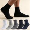 10 Pares Meias de Algodão Masculinas Novo Estilo Preto Meias Sociais Masculinas Macias Respiráveis Verão Inverno para Meias Masculinas Tamanho Plus 38-47