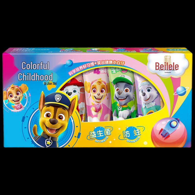 LengSuanLing Ling Beibei Le Children s Fruit Flavor Toothpaste Weekly Set