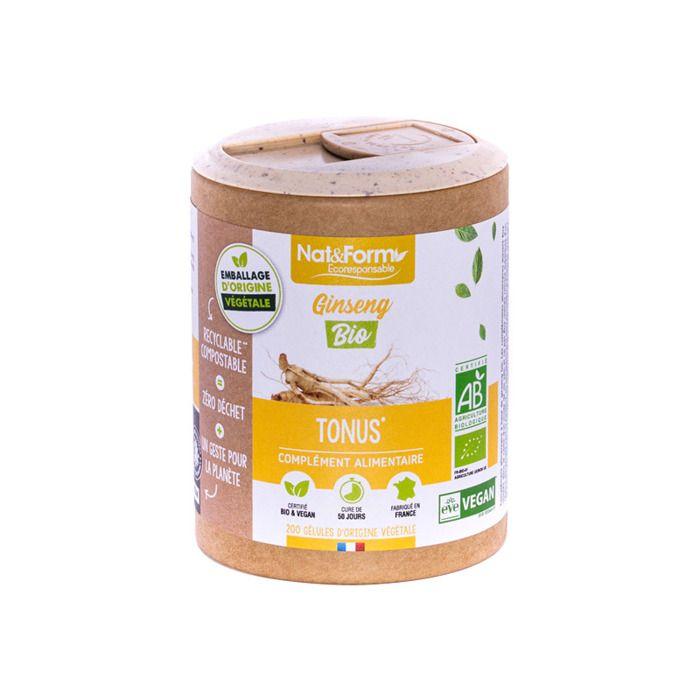 Nat&Form Ecoresponsable Giseng bio 200 gélules