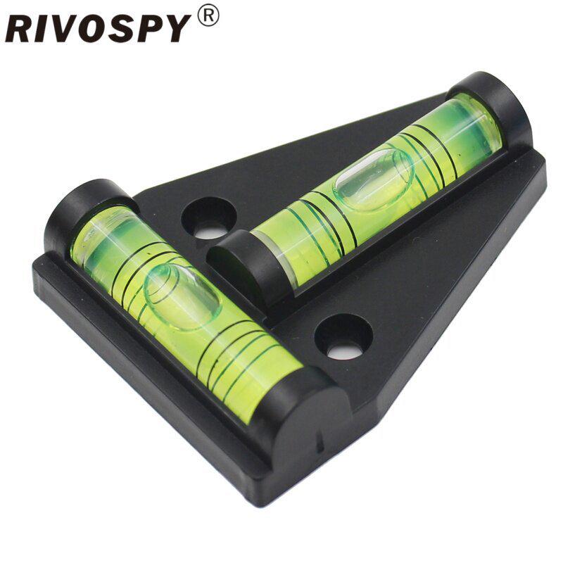 RIVOSPY Multi-Spec Plastic T-Level Dual-Axis Bubble Level for Cars