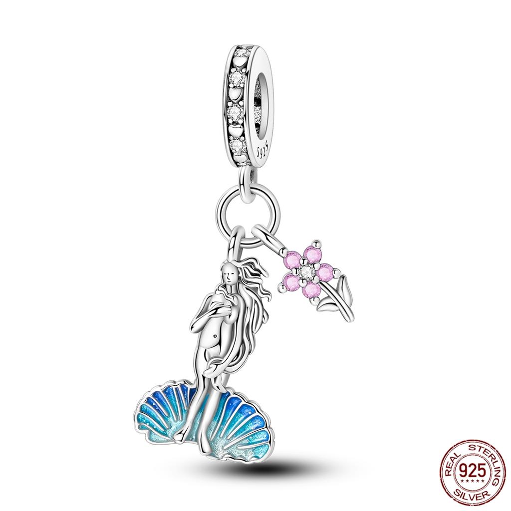 Copper Dragon Firefly Butterfly Puppy Heart Plane Travel Charms Fit Original Bracelet Zircon For Women Gift Gift