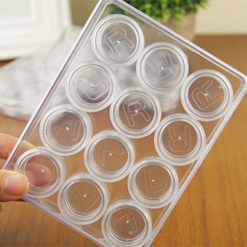 12 Grids Contact Lens Box Holder Portable Eyeglasses Bag Container