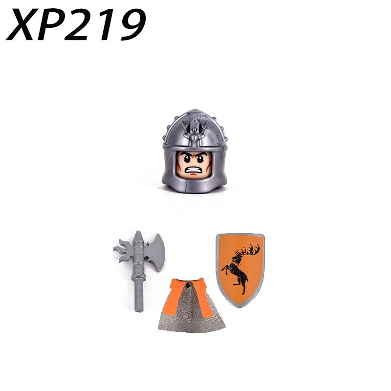

1pcs Thrones Golden Armor Warrior Guard Jaime Lannister Barristan Selmy Meryn Trant Building Blocks Mini Action Figure Toys