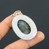 Wedding Gift For Her 925 Sterling Silver Natural Labradorite Gemstone Pendant