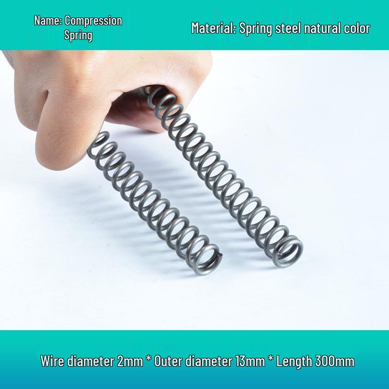 Steel Wire Compression Spring, 1.2-50mm Diameter, Long, Thin & Durable, Yellow, 300 Available