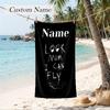 Travis Scott Custom Name Printed Beach Towel Personalized Soft Towel For Swimming Beach Travel