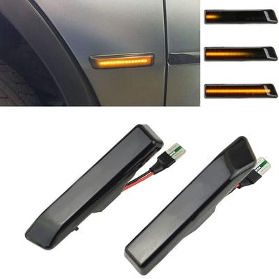 2x Sequential Smoked LED Side Marker Turn Signal Lights For BMW X5 E53 1999-2006