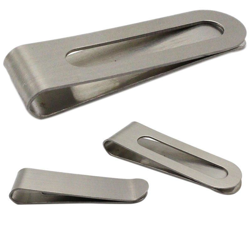 Mini Stainless Steel Slim Money Clip Purse Wallet Credit Card Id Cash Holder