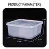Fresh Keeping Box Refrigerator Onion Ginger Garlic Food Storage Plastic Transparent Drain Food Sealed Box