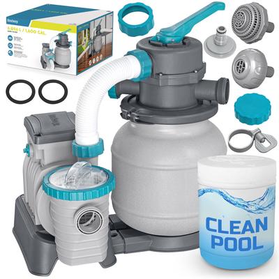 Sandfilterpumpe für Schwimmbecken + Multifunktionstabletten 6056 l/h Bestway 58497
