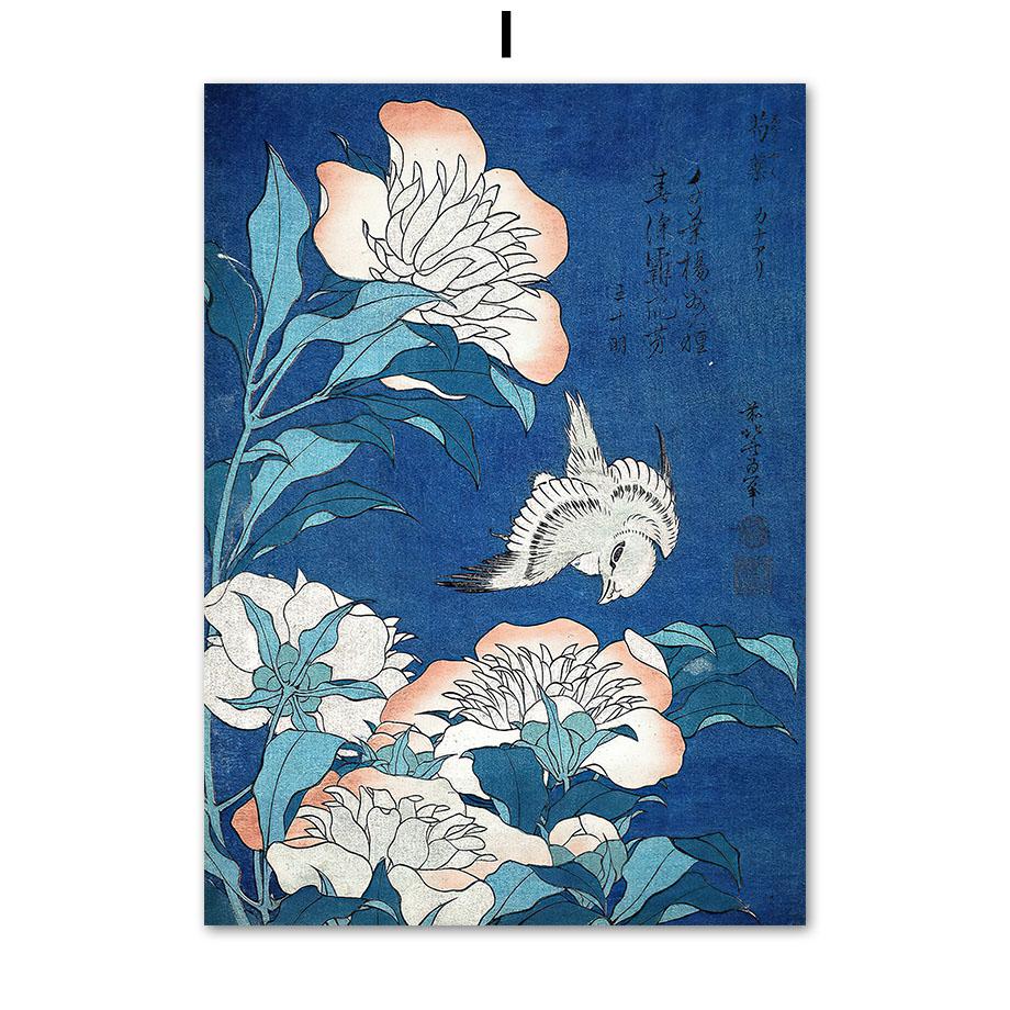 

Япония периода Эдо Укиё-э гора Фудзи цветы гуси настенная живопись на холсте плакаты на скандинавскую тему печатает фотографии для декора гостиной 21x30cm No Framed