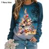 Autumn hot selling Christmas printed round neck long sleeved hoodie bulk wholesale in stock