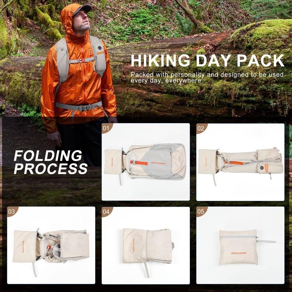 High Quality 15L Hiking Backpack Lightweight Foldable Small Backpack Compact Multiple Pockets Ultralight Hiking Daypack Hiking
