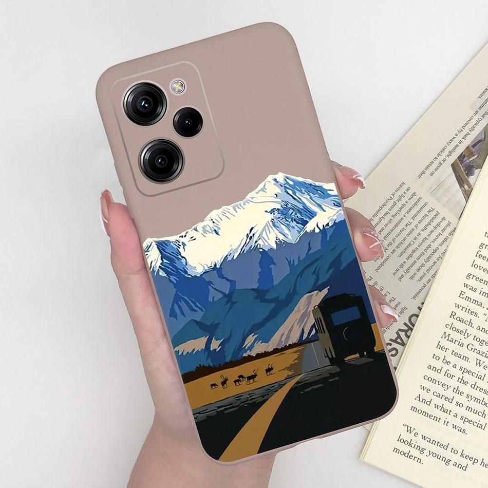 Silicone Case For Xiaomi Poco X5 Pro Pilot Bear Back Cover For POCOX5 X5Pro 5G Poco X 5 Pro Soft Matte Protective Phone Cases