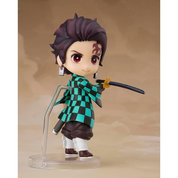 TAMASHII NATIONS Figuarts Mini Demon Slayer Tanjiro Kamado (Kyojuro Rengoku's Hilt Nichirin Blade Ver.) 90mm PVC & ABS Painted Action
