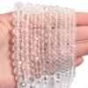 3 4 6 8 10mm Faceted Crystal Beads Transparent Rondelle Glass Loose Beads For Jewelry Making DIY Bracelet Necklace Accessories
