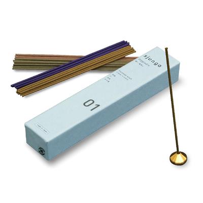 Sjunga Incense Stick Aroma Stick Incense Assorted Fragrance Made In Japan Kyoto Natural 01 Sea White (Long Citrus, Bamboo, Breeze, Magnolia)