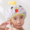 3D Animal Design Kids Shower Cap Polyester All Match Bright-colored Bath Cap for Dorm