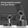 For Samsung Galaxy S26 / S26 Pro Magnetic Case Ring Holder Foldable Kickstand TPU PC Phone Cover with Camera Lens Slider