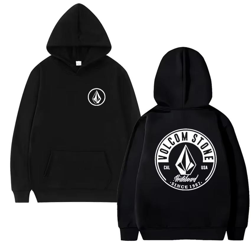 Volcom Unisexs Hoodie Longsleeved Sweatshirt Hiphop Fashion Casual Streetwear Street Outdoor Autumn and Winter Sportswear Unisex