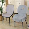 Special-shaped Chair Cover Armrest Stool Cover Nordic Fabric Elastic Curved One-piece Home Dining Table Seat Cover