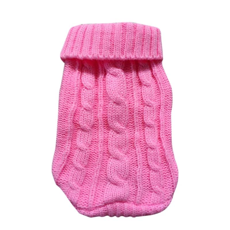 Svetry pro psy Zimní oblečení pro mazlíčky pro malé psy Teplý svetr Kabát Outfit pro kočky Oblečení Vlněné měkké tričko pro psy Bunda York