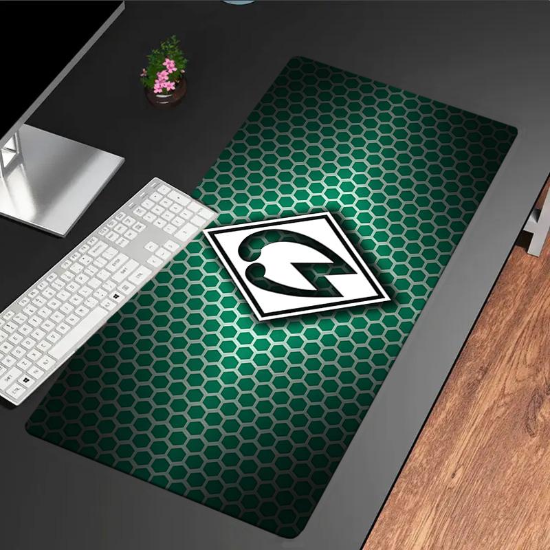 Grünes Bremen Muster Mauspade, Gummiunterseite, Mauspade für Gamer und Bürogebrauch, Gaming Schreibtisch, Leicht zu reinigende Matte Weihnachtsgeschenke für Fans