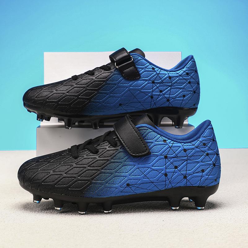 Large size football shoes men and women children broken nails tf artificial turf AG nails leather feet school game training shoes children