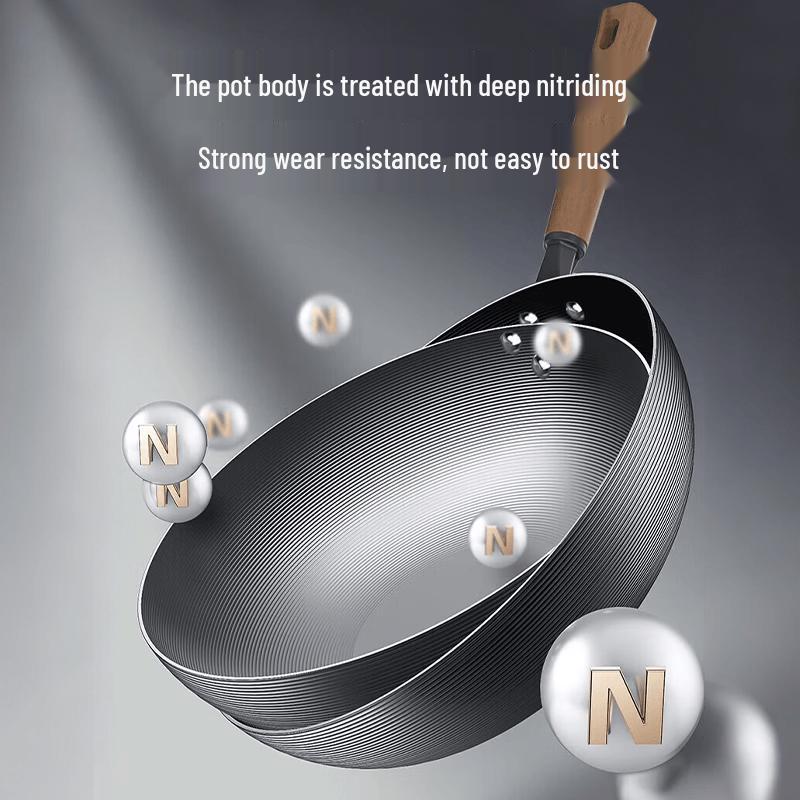 KOBACH Nitrided Iron Stir-Fry Wok