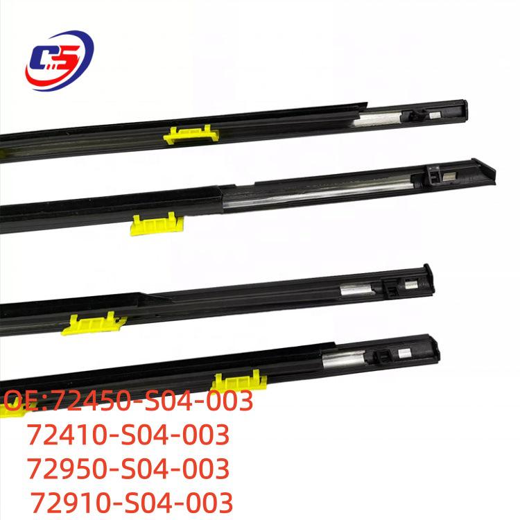 Honda Civic 1996 Door Window Glass Outer Water Deflector Sealing Strip 72410-S04-003