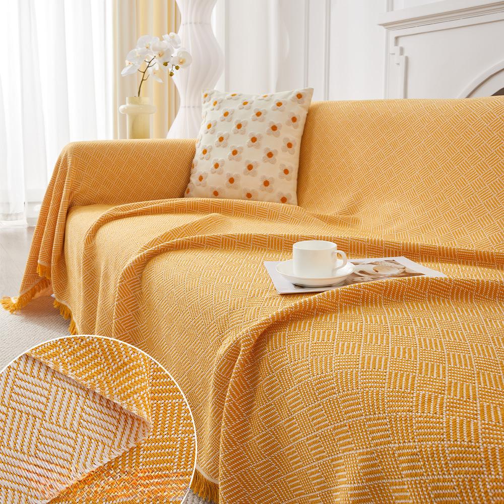 

Чехол для полотенца с песчаными волосами, одеяло с хлопковой нитью Nordic Wind, цельный чехол для диванной подушки, универсальный универсальный чехол для дивана на четыре сезона 180x180