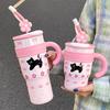 Big Gulp 2024 Cup Large Capacity Ice Cup Can Be Carried New Style Straw Insulated Cup High-looking Water Cup