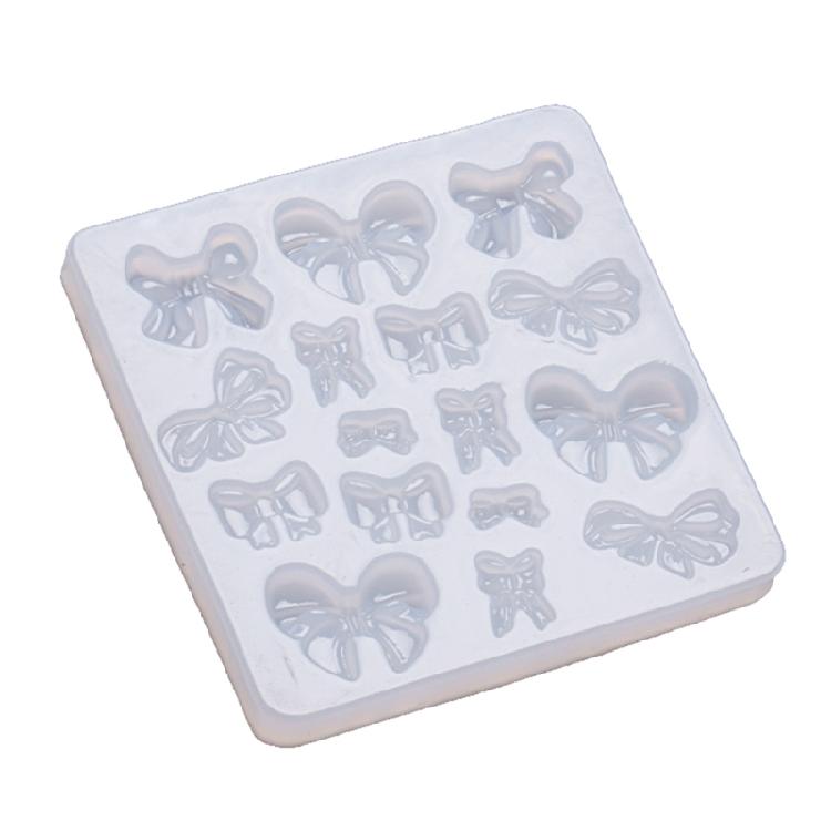 

3D Bowknot Shape Mold DIY Epoxy Craft Hairpin Keychain Jewelry Silicone Mold 1