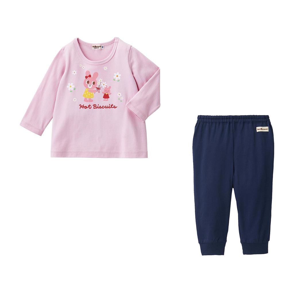 MIKIHOUSE HOT BISCUITS Loungewear for Boys and Girls, Lavender, Size 80cm, 70-7328-498