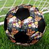 Soccer Ball Colorful Machine Stitched PVC Size 5 Team Training Competition Ready Durable High-Bounce Cool Sports Gift