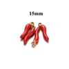 5pcs Stainless Steel Red Pepper Charms for DIY Jewelry Making Women Retro Necklace Accessories Bracelet Findings Supplies Crafts
