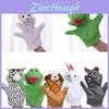 Short Plush Cartoon Animal Hand Gloves For Toddlers Pp Cotton Filling 5 Color Options