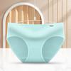 Plus Size Ladies Fashion New Cute Student Breathable Mid Waist Briefs