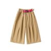 Dudu Home 100% Cotton Girls' Wide-Leg Casual Pants