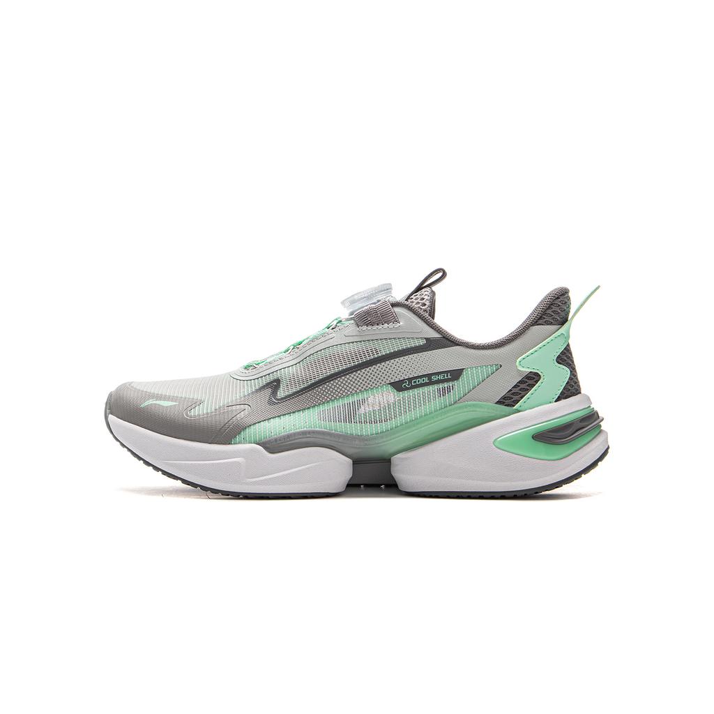 Li Ning Kids Sports Lifestyle Series Comfortable Shock Absorption Breathable Support Low-Top Casual Shoes Kids sneaker Chuan-Stone-Grey YKCV046-5
